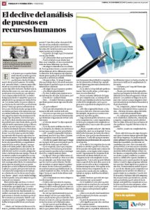 Levante El declive del análisis de puestos en recursos humanos - Roberto Luna