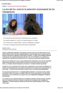 La era del low cost en la selección empresarial - Roberto Luna