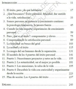 Indice del Libro Objetivo Ser Tú Mismo del autor Roberto Luna