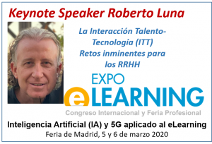 Conferencia Roberto Luna Expoelearning Madrid Inteligencia Artificial Talento-tecnología
