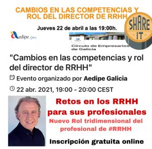 Conferencia AEDIPE Galicia y Círculo Empresarios de Galicia sobre la Dirección de Personas basada en el talento